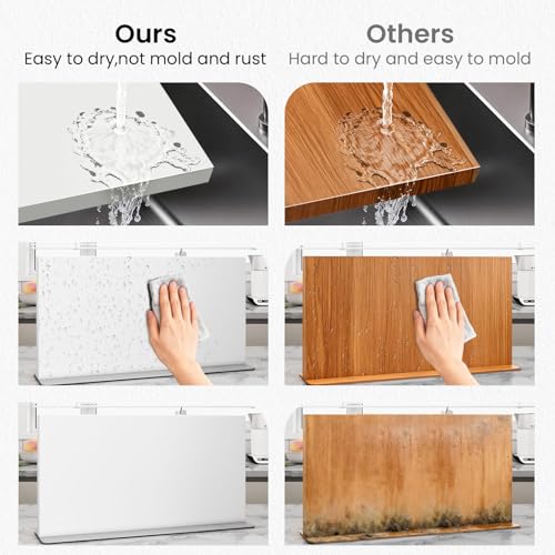 White Magnetic Knife Block Stainless Steel Magnetic Knife Holder
