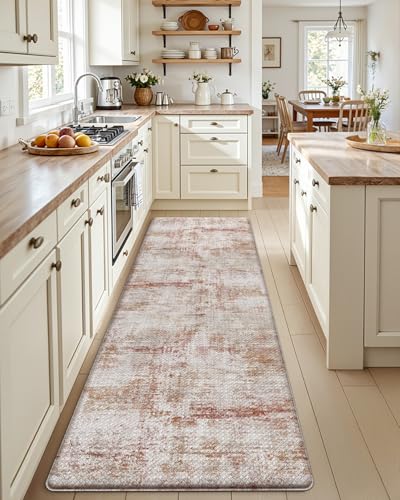 Kitchen Floor Mats Cushioned Anti Fatigue Runner Rug 23x86 Red