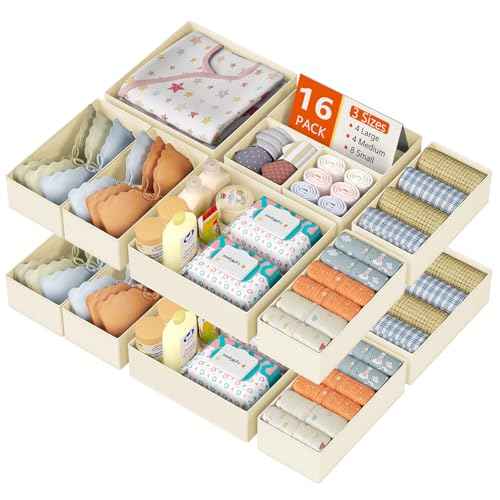 Drawer Organizer Clothes 16 Pack (16 Count)