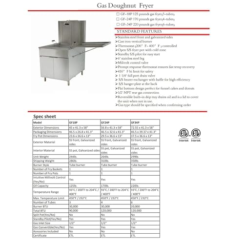 Commercial Gas Donut Fryer