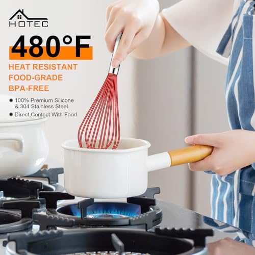 4 Pieces Silicone Whisks Set (4 Count)