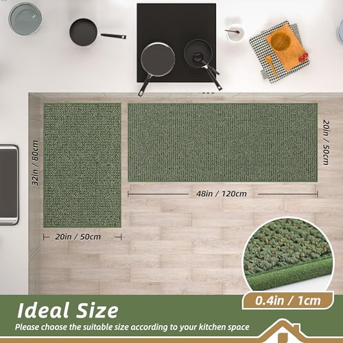 Kitchen Rugs and Mats 2PCS Non