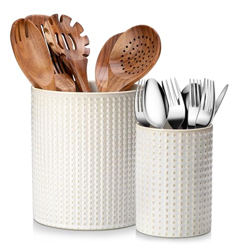 LYDIA Ceramic Utensil Holders (2 Count)