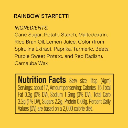 Rainbow Starfetti Sprinkles (3 Ounce)