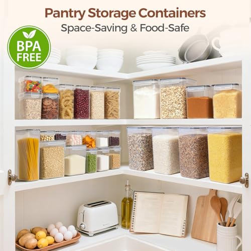 Airtight Food Storage Containers with Lids 0.8 (3 Count)