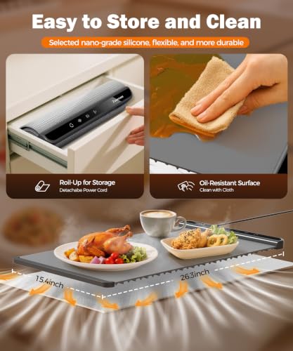 Electric Food Warming Mat 26"x15"