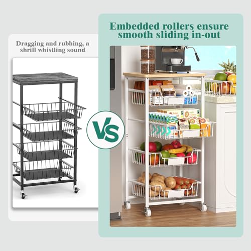 Fruit Vegetable Basket for Kitchen Pantry Storage Organizer