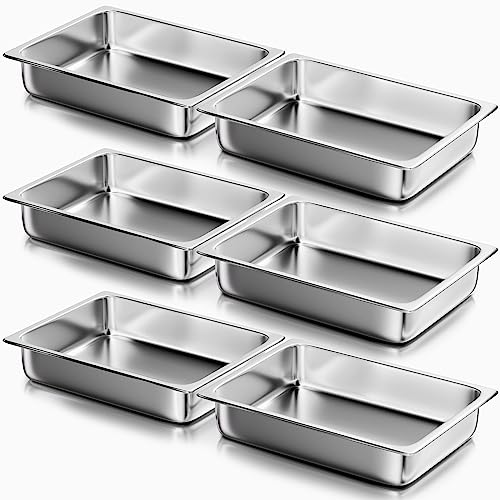 Stainless Steel Steam Table Hotel Pan Set 1 (6 Count)