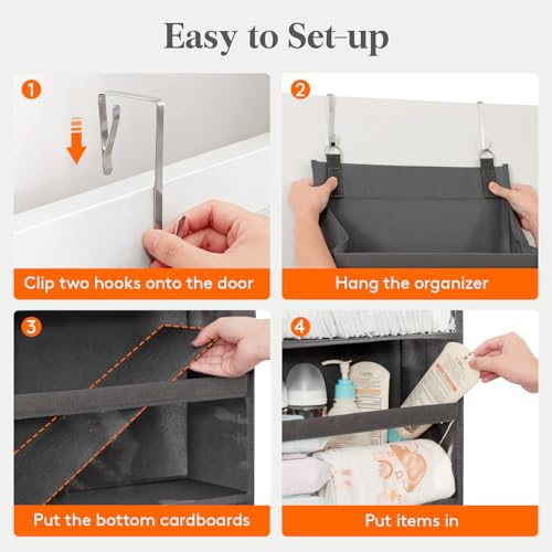 1 Pack Over the Door Organizer 6 Section Hanging Storage