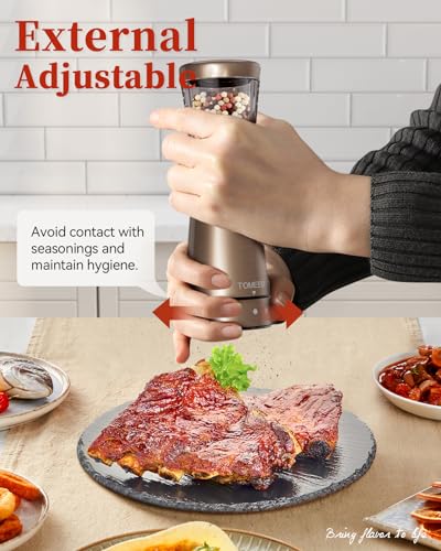 Electric Salt and Pepper Grinder Set with Storage Base (2 Count)
