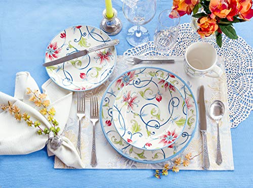 16 Piece Porcelain Dinnerware Set for 4