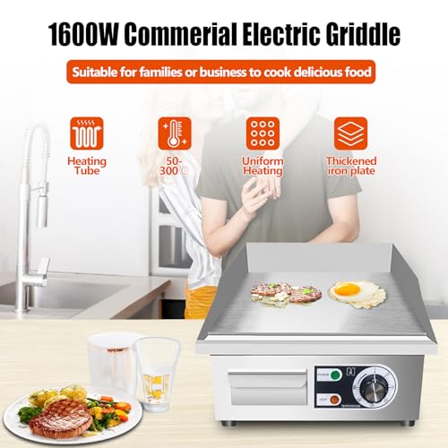 14" Commercial Electric Griddle