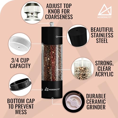Manual Salt and Pepper Grinder Set of 2 (2 Count)