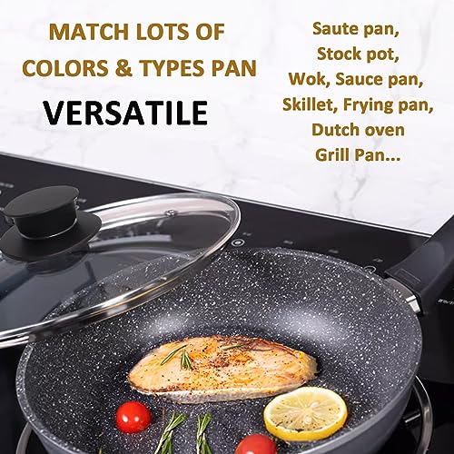 Glass Lid for 12 Inch Cast Iron Skillets Frying Pans
