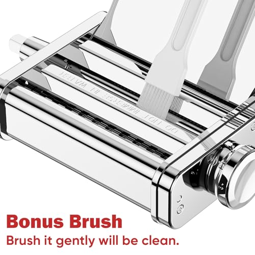 3-in-1 Pasta Attachment for KitchenAid Stand Mixers, Roller & Cutter