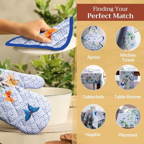 100% Cotton Oven Mitt & Pot Holder Set (2 Count)