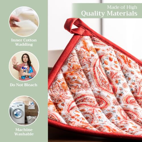 Pot Holders 100% Cotton Potholders (2 Count)