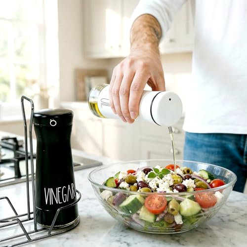Oil And Vinegar Dispenser Set with Caddy (2 Count)