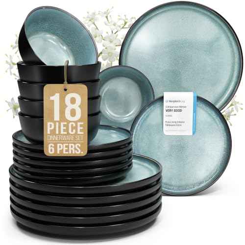 18 Piece Stoneware Dinnerware Set for 6 (18 Count)