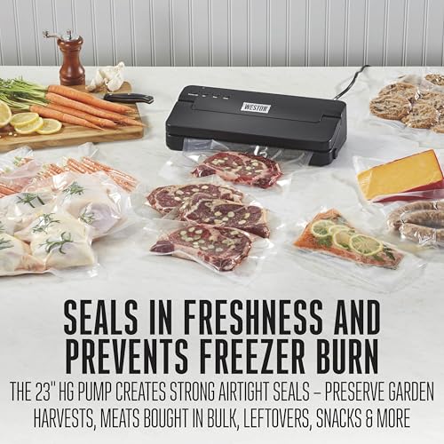 Compact Vacuum Sealer Machine For Food With Powerful 23” Hg Pump