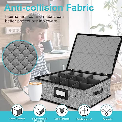 Quilted Mug Cup Storage Box