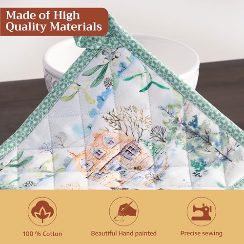 Pot Holders 100% Cotton Potholders (2 Count)