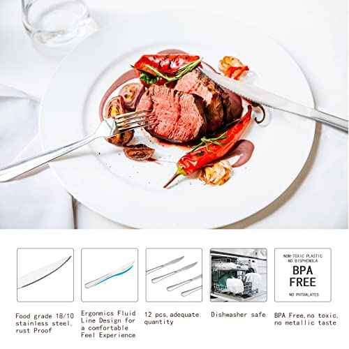 16 Piece Steak Knife and Dinner Fork Set for 8 (16 Count)