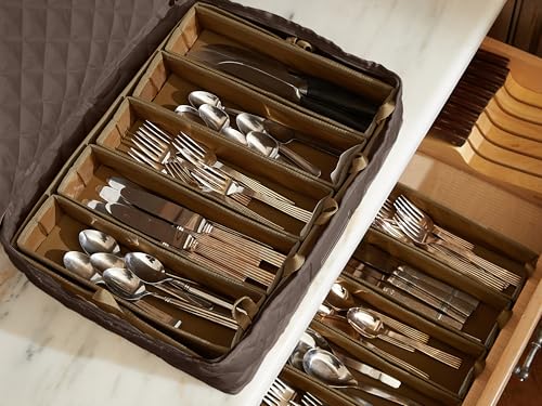 Flatware Storage Case with Removable Trays