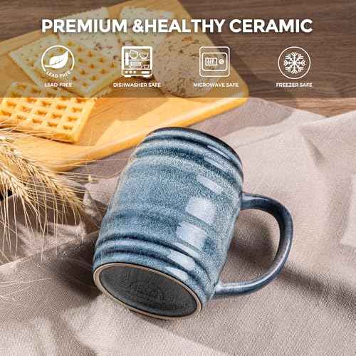 20oz Large Coffee Mugs Set of 4 (4 Count)