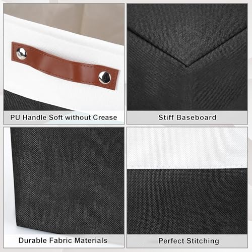 Collapsible Fabric Storage Cubes 11x11 Cube Storage Bins (4 Count)
