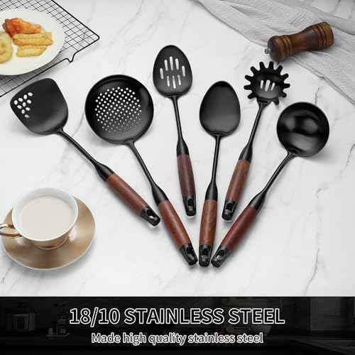 18 10 Stainless Steel Kitchen Utensils Set (6 Count)