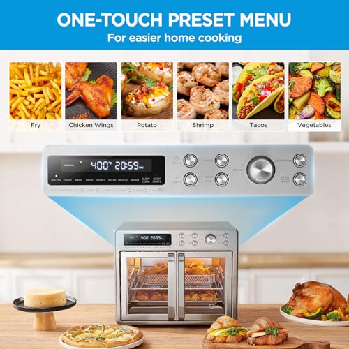 Flexify Classic French Door Toaster Oven Air Fryer Combo