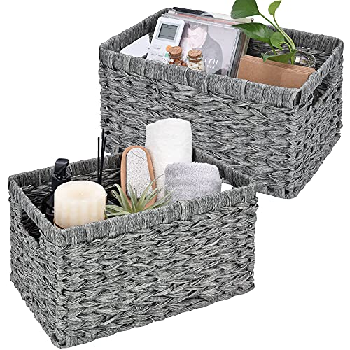 Wicker Storage Baskets for Organizing (2 Count)