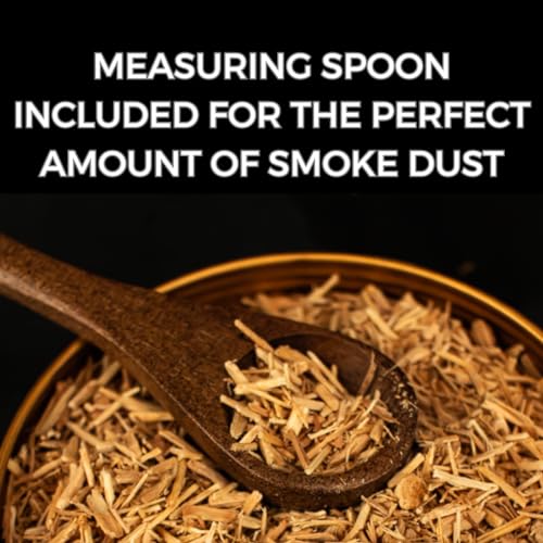Premium Walnut Wood Cocktail Smoke with One 4 oz tin of Wood Chips. Great for Whiskey & Old Fashion. Coated in Safe Food Natural Beeswax