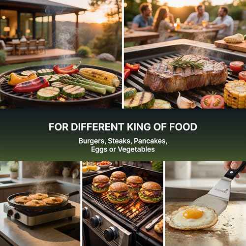 Stainless Steel Spatula Metal Turner with ABS Handle