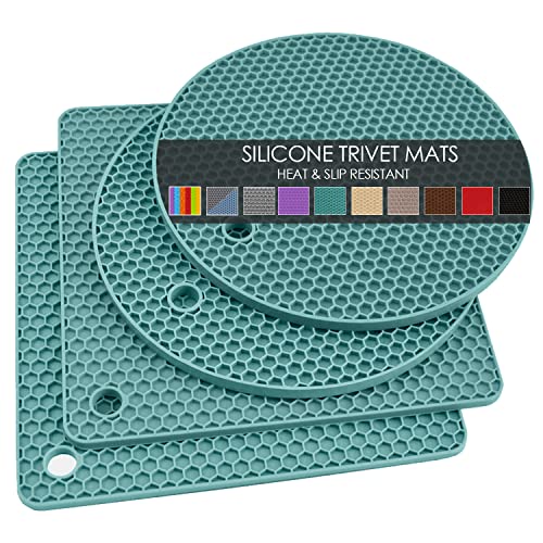 4 Pack Silicone Trivets for Hot Dishes (4 Count)
