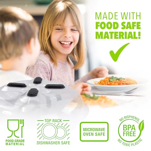 Magnetic Microwave Splatter Cover for Food