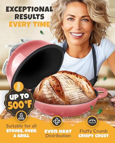 5 QT Bread Oven for Sourdough Baking with Lid & Baking Tool Set