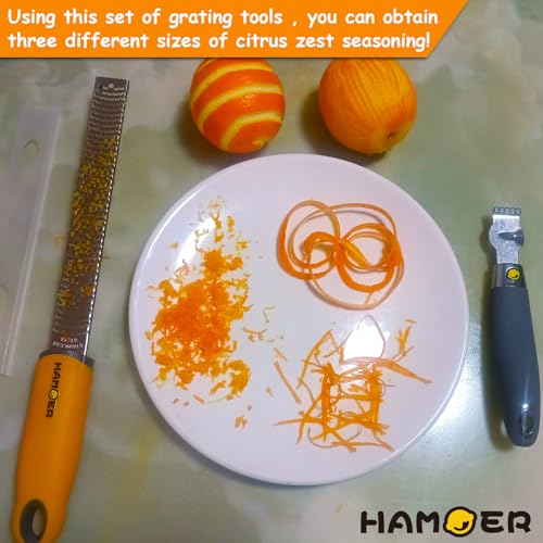 Micro Plane Cheese Grater & Lemon Zester Tool Set non