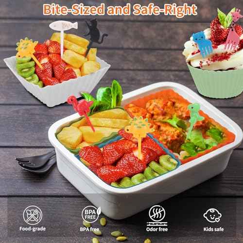 60PCS Silicone Lunch Box Dividers (60 Count)