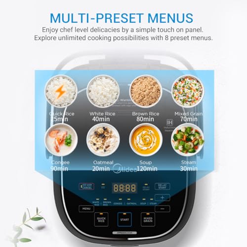 3L Rice Cooker with Steamer Basket