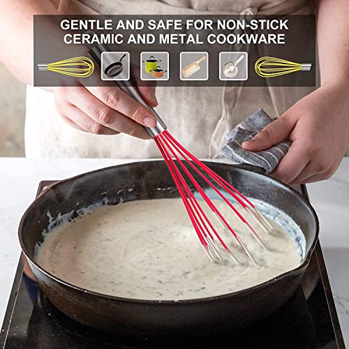 4 Pieces Silicone Whisks Set
