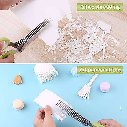 Herb Scissors with 5 Blades & Cleaning Kit