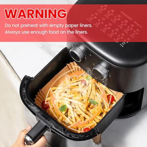 1000Pcs 8" Square Air Fryer Liners Disposable for 5 (1000 Count)