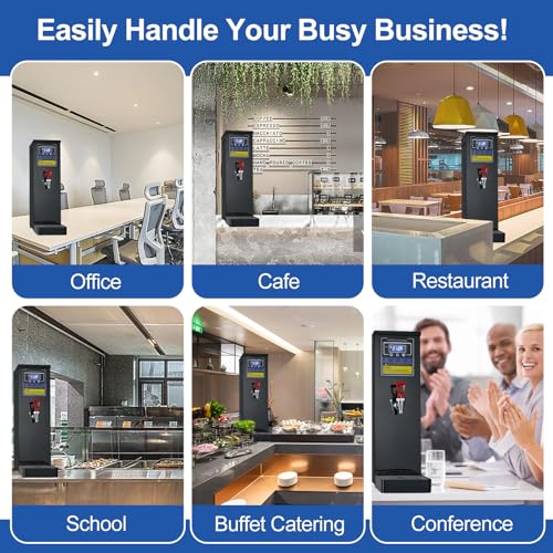 Hot Water Dispenser Commercial Water Boiler Countertop Hot Water Machine Stainless Steel Step