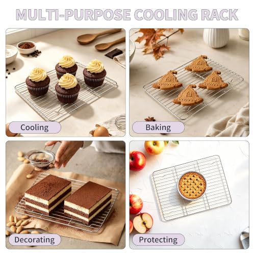 Stainless Steel Toaster Oven Pan with Rack Set