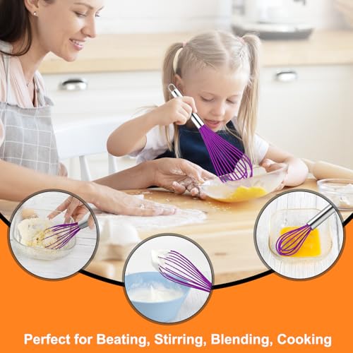 4 Pieces Silicone Whisks Set (4 Count)