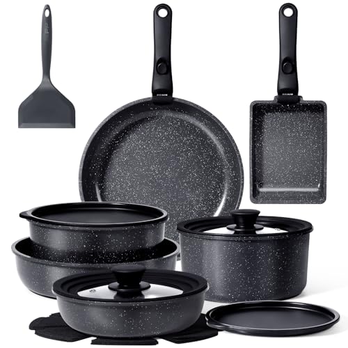 Ceramic Pots and Pans Set Non Stick