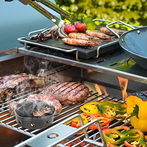 Onlyfire BBQ Wood Chip Smoker Box with Lid for Grills (2 Count)