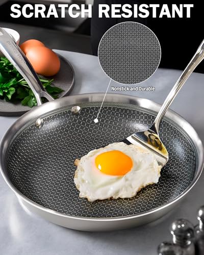 Stainless Steel Hybrid Nonstick 8